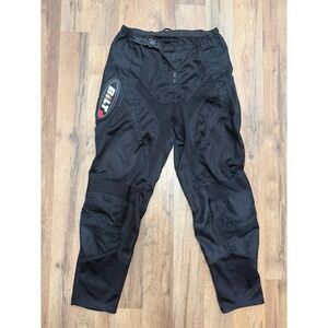 BILT Black Mesh Motorcycle Riding Pants Size 30 Adjustable Waist‎
